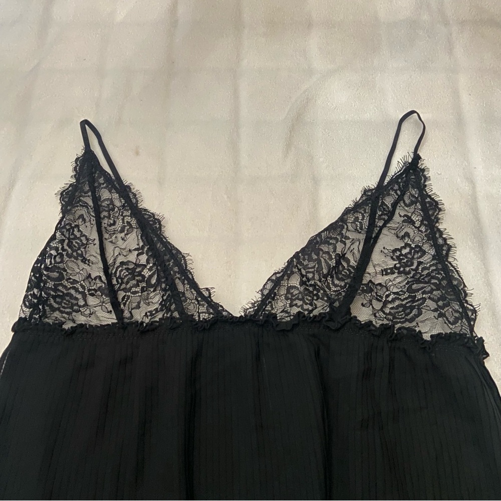 New! Bluebella Atlanta Plisse Black Lace Trim Camisole tank 2299 - Picture 8 of 12